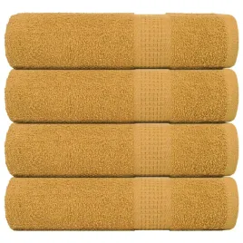 reczniki-prysznicowe-4-szt-zloty-70x140cm-360-gsm-100percent-bawelna