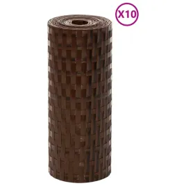 parawany-balkonowe-10-szt-brazowo-czarne-255x19cm-rattan-pe