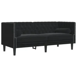 sofa-chesterfield-z-walkami-dwuosobowa-czarna-aksamit