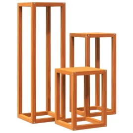 stojaki-na-rosliny-3-szt-woskowy-braz-lite-drewno-sosnowe