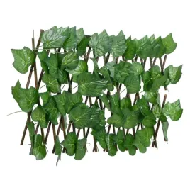 vidaxl-kratka-ze-sztuczna-winorosla-rozsuwana-zielona-180x20-cm