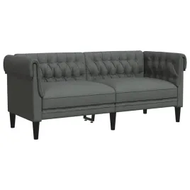 sofa-chesterfield-dwuosobowa-ciemnoszara-obita-tkanina