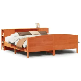 lozko-sosnowe-z-regalem-woskowy-braz-2295-x-206-x-82-cm