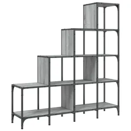 regal-schodkowy-na-ksiazki-szary-dab-sonoma-122x30x132-cm-metal-drew