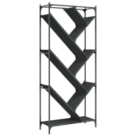 regal-czarny-79x30x180-cm-material-drewnopochodny-i-metal