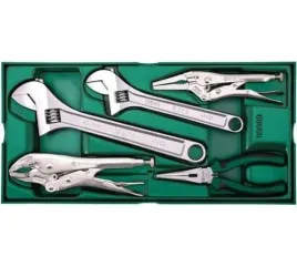 sata-zestaw-5-kluczy-nastawnych-i-szczypiec