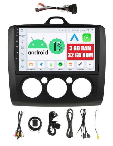 RADIO 2DIN NAWIGACJA ANDROID FORD FOCUS MK2 2 II 3/32 GB DSP CARPLAY