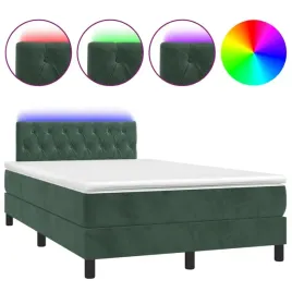 lozko-kontynentalne-z-materacem-120x200-cm-ciemnozielone-z-diodami-led