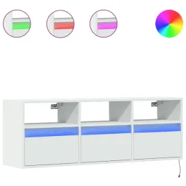 wiszaca-szafka-rtv-z-oswietleniem-led-rgb-3-szuflady-biala-130x31x45