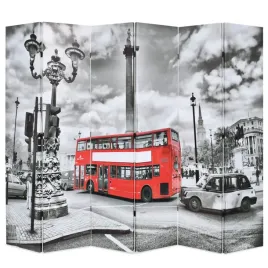 skladany-parawan-228x170-cm-londynski-autobus-czarno-bialy
