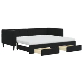 czarna-lezanka-rozkladana-2-w-1-z-szufladami-wymiary-223-x-100-x-68-cm