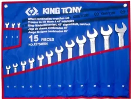 king-tony-zestaw-kluczy-plasko-oczkowych-odgietych-15el-632mm-etui