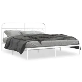 biala-rama-lozka-stalowego-207x166x100-cm-z-miejscem-na-przechowywanie
