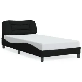 rama-lozka-z-zaglowkiem-czarna-218-x-105-x-745-cm-materac-100-x-200