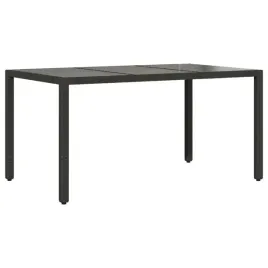 stol-ogrodowy-czarny-150-x-90-x-75-cm-rattan-pe-szklo-hartowane