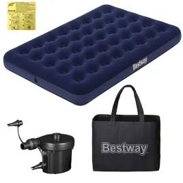 materac-dmuchany-welurowy-dwuosobowy-bestway-191x137-cm-pompka-elektryczna