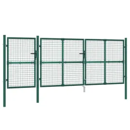 brama-z-siatki-zielona-400x175-cm-galwanizowana-stal