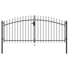 brama-dwuskrzydlowa-z-ozdobnymi-grotami-300-x-150-cm