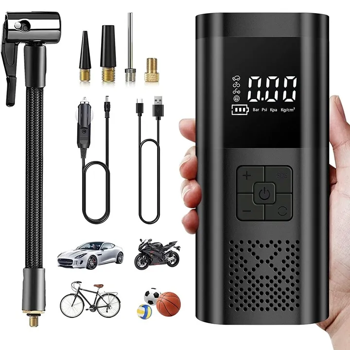 kompresor-samochodowy-pompka-do-roweru-akumulator-6000-mah-stan-nowy