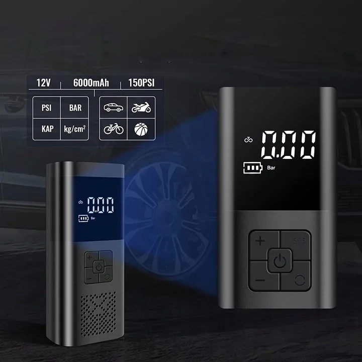 kompresor-samochodowy-pompka-do-roweru-akumulator-6000-mah-stan-nowy