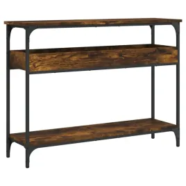 stolik-konsolowy-z-polka-przydymiony-dab-100x29x75-cm