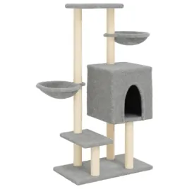 drapak-dla-kota-z-sizalowymi-slupkami-jasnoszary-117-cm