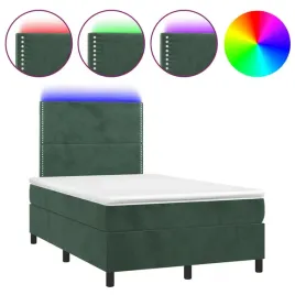 lozko-kontynentalne-z-materacem-120x200-cm-ciemnozielone-z-diodami-led
