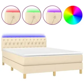 lozko-kontynentalne-z-materacem-140x190-cm-kremowe-diody-led