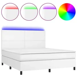 lozko-kontynentalne-z-materacem-i-diodami-led-203x180x118-128-cm-bialy