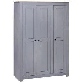 szafa-trzydrzwiowa-szara-118x50x1715-cm-sosna-seria-panama