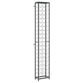 stojak-na-57-butelek-wina-kute-zelazo-czarny-34x18x200-cm