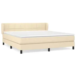 lozko-kontynentalne-kremowe-203-x-183-x-78-88-cm-z-materacem-180-x-200-x