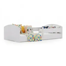 lozko-dzieciece-140x70-biale-jednoosobowe-montessori-barierka-materac-leo