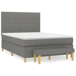 lozko-kontynentalne-ciemnoszare-203-x-144-x-118-128-cm-z-lawka-100-x-3