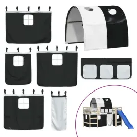 zaslony-i-tunel-do-lozka-na-antresoli-bialo-czarne-poliester