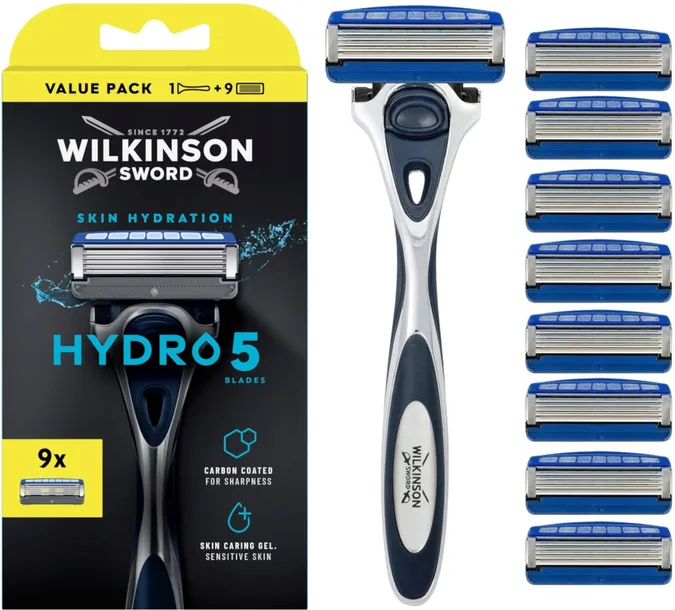 Zestaw do Golenia WILKINSON Hydro 5 Skin Hydration 9x Wkłady + Rączka
