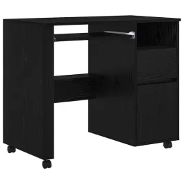 biurko-na-kolkach-z-szuflada-z-polka-czarny-dab-91-x-50-x-77-cm