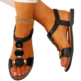 czarne-sandaly-damskie-letnie-eleganckie-wygodne-plaskie