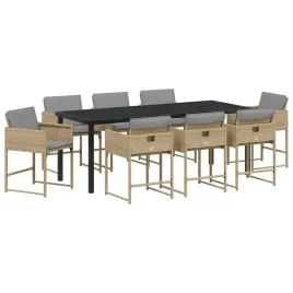 zestaw-do-jadalni-w-ogrodzie-z-poduszka-9-pcs-bezowy-polirattan
