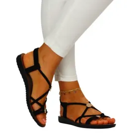 sandaly-damskie-eleganckie-gumeczki-lato-plaskie