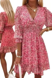 sukienka-damska-letnia-rozkloszowana-z-falbankami-w-kwiaty-na-komunie