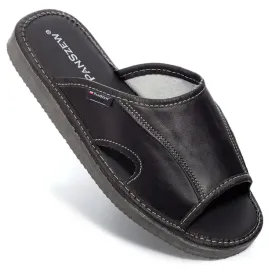 panszew-kapcie-meskie-skorzane-odkryte-klapki-domowe-klasyczne-laczki-40-46