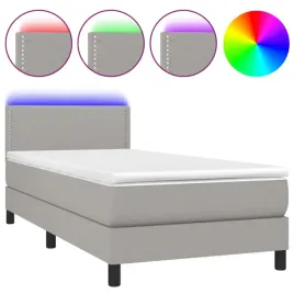 lozko-kontynentalne-z-materacem-90x190-cm-jasnoszare-z-diodami-led