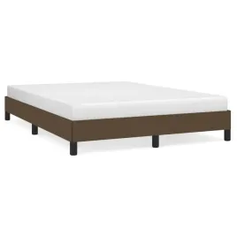rama-lozka-193x143x25-cm-ciemny-braz-tkanina-100percent-poliester