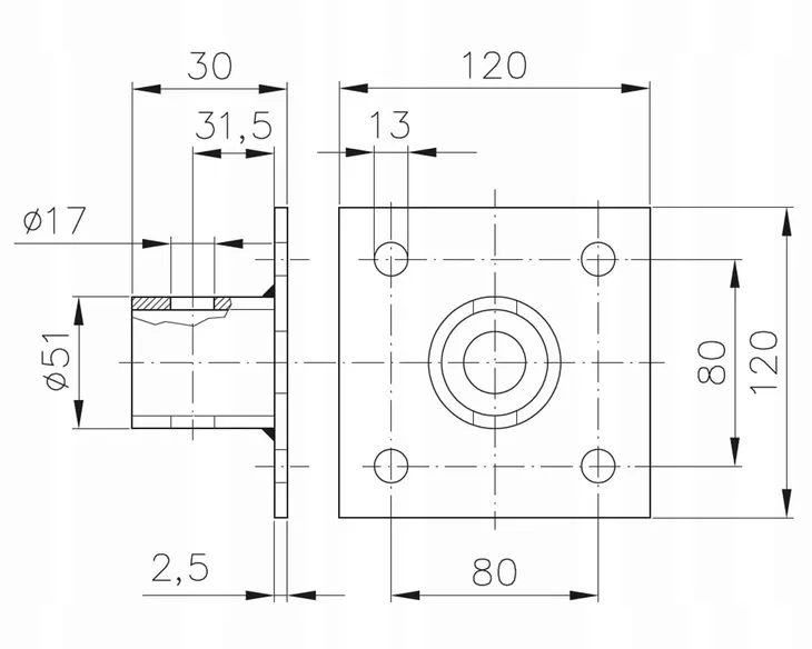 adapter-winterhoff-adap-sf60-do-podpory-wysuwanej-sf-60-podstawa-120x120mm-numer-katalogowy-producenta-winter3500-1731092