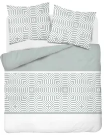 posciel-bawelniana-220x200-mietowa-geometria-5112-a-bawelna