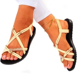 sandaly-damskie-gumki-eleganckie-koraliki