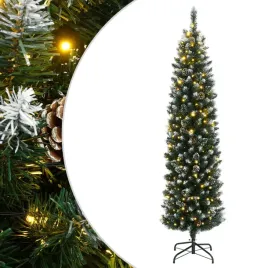 sztuczna-choinka-z-lampkami-led-i-sztucznym-sniegiem-150-cm-zielono-bial