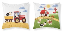traktor-krowa-wies-farma-poduszka-jasiek-wypelnienie-wklad