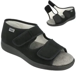 sandaly-damskie-kapcie-ortopedyczne-na-rzep-dr-orto-070-zdrowotne-czarne-36